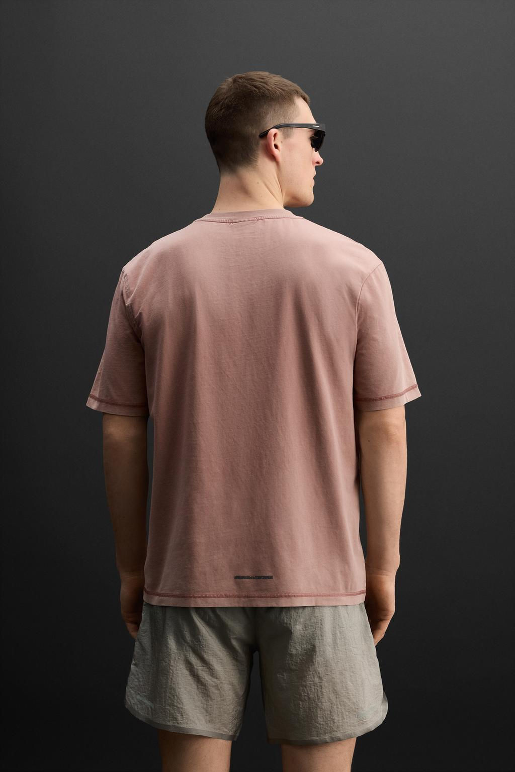 WASHED TRAINING T-SHIRT - Zara фото 4