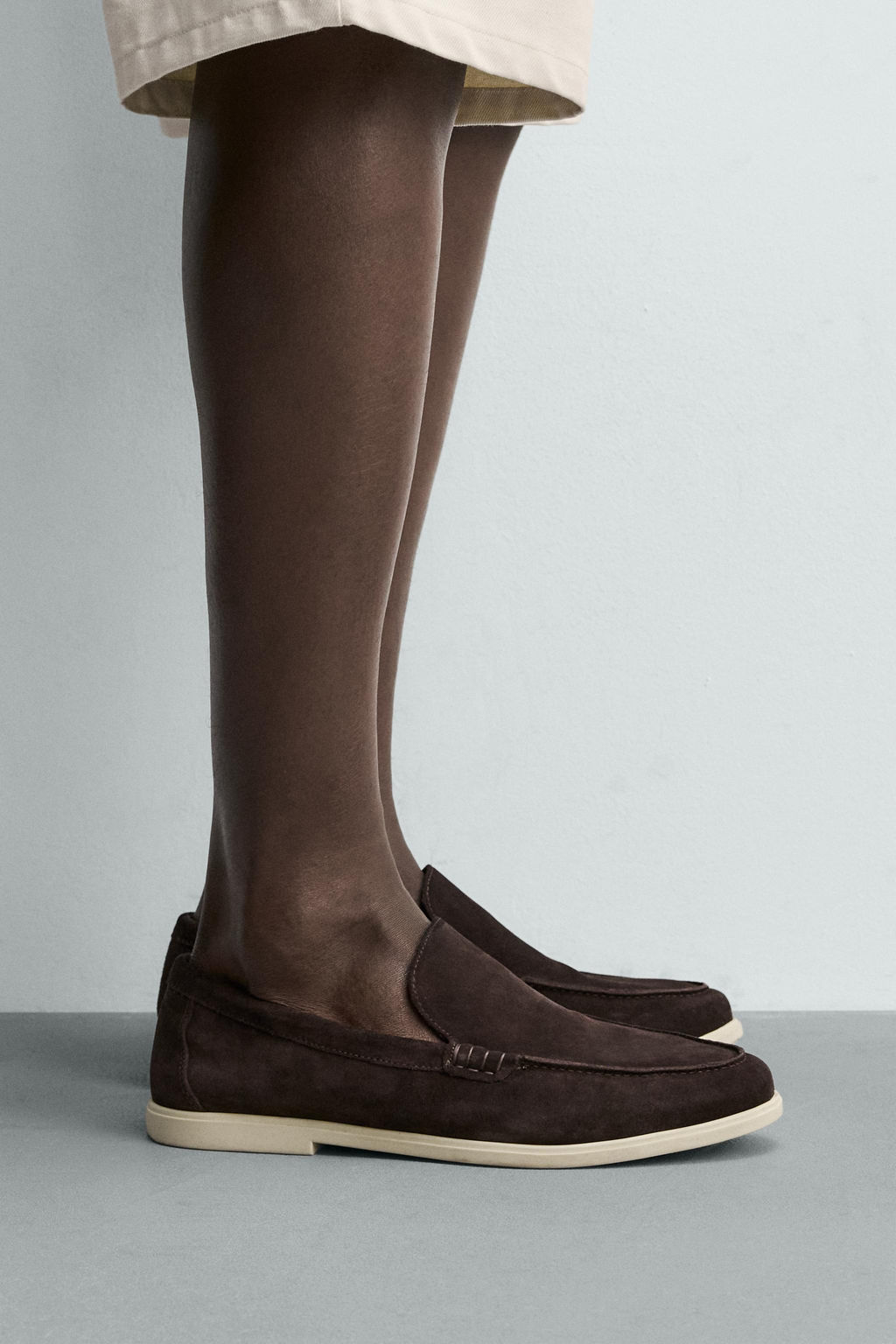 MOCAS?N PIEL CASUAL / Chocolate - Zara фото 2