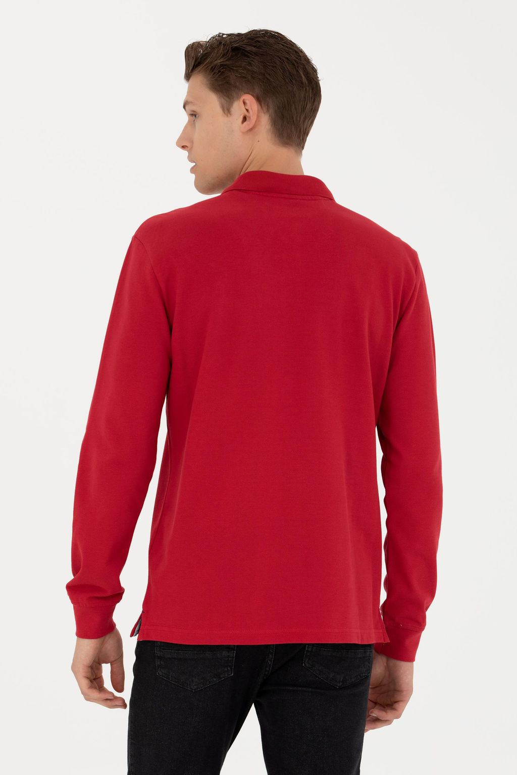 U. S. Polo Assn / Мужской красный базовый свитшот - U.s. polo assn фото 12