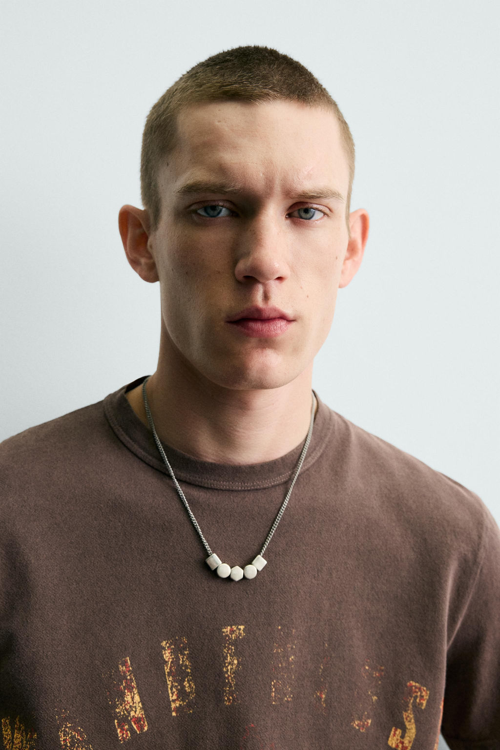 CAMISETA PUNTO ESTAMPADO LAVADO / Marr?n - Zara фото 6