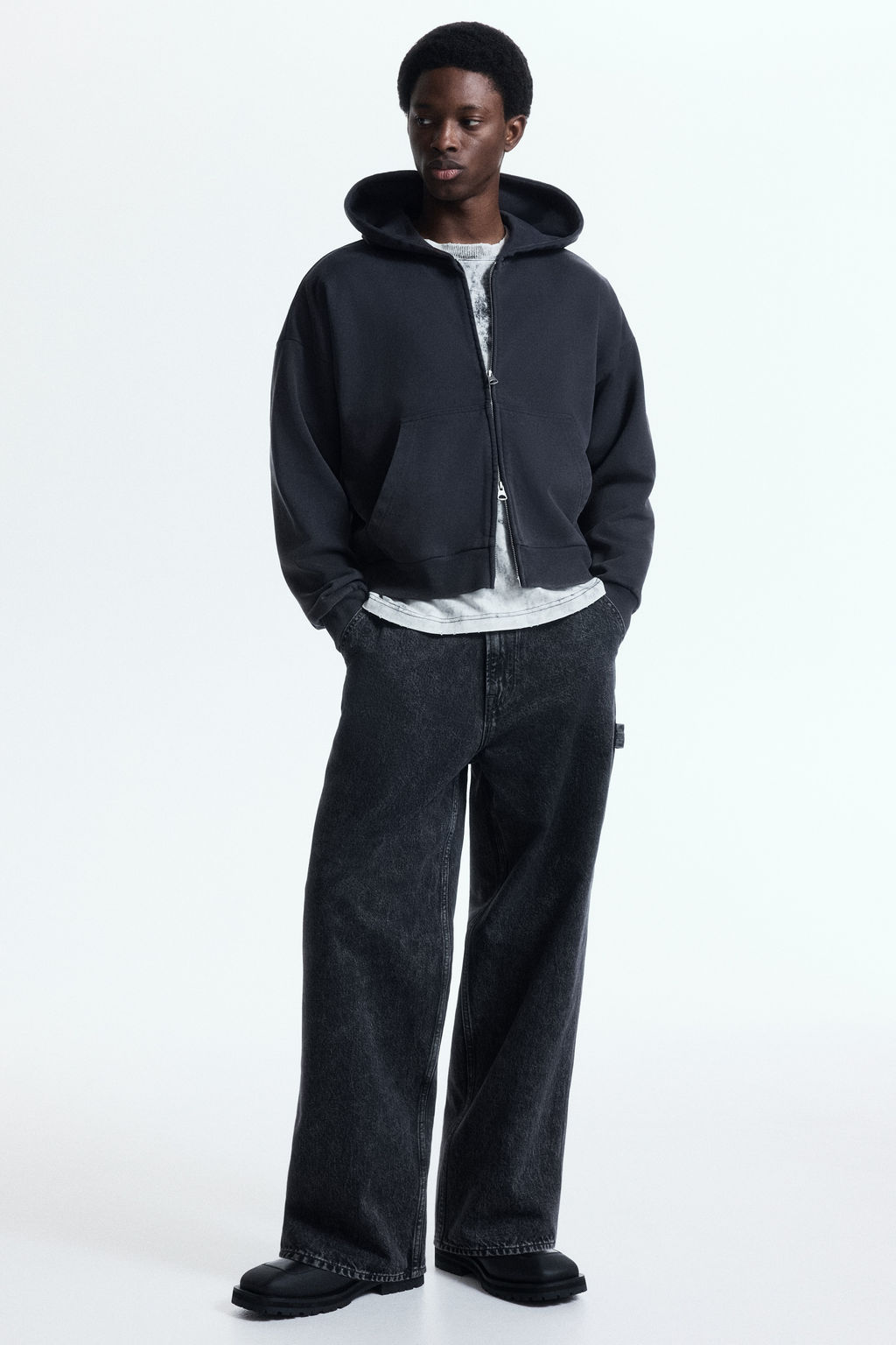 Chaqueta sudadera con cremallera Oversized Fit - H&m фото 7