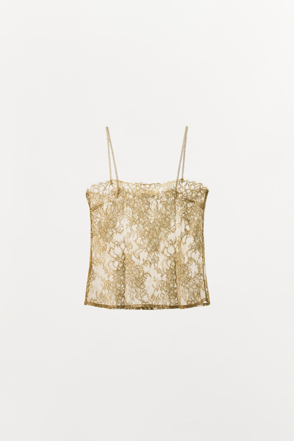 METALLIC THREAD LACE TOP - Zara фото 9
