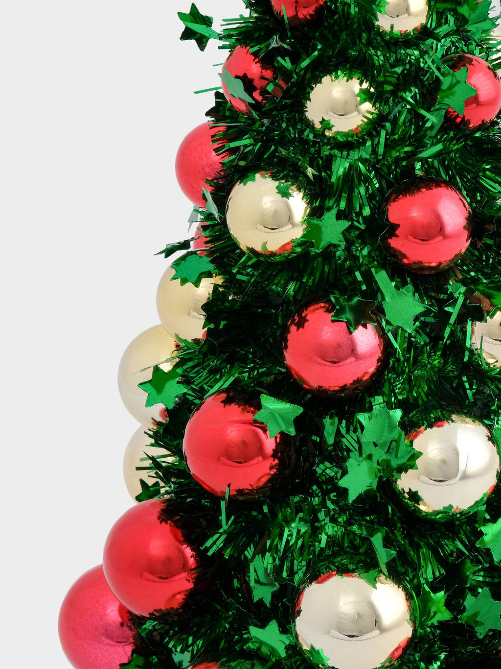 Ель искусственная, 30 см, с шарами, в горшке, мишура/пластик, зеленая, New year - Anna lafarg фото 3