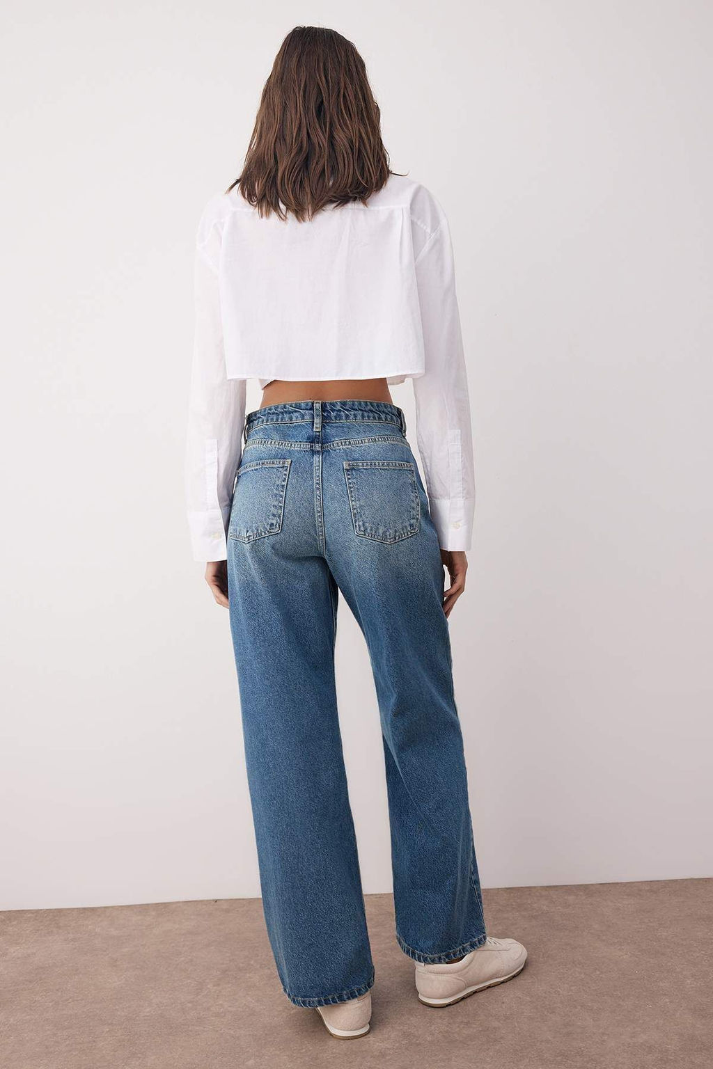 Mavi Yuksek Bel Wide Leg Genis Paca Jeans TWOAW26JE00145 - Trendyolmilla фото 4