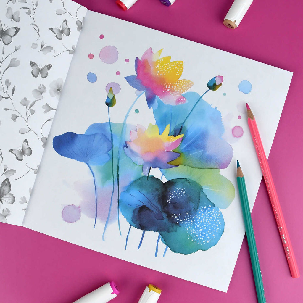 Книжка-раскраска для детей. Серия "Творческая раскраска" арт. 73318 ЦВЕТЫ /215x215 мм, 16 л., блок - офсет 120 г/м?, полноцветная печать/печать в одну краску, обл - мелованный картон 200 г/м?, клеевое скрепление,