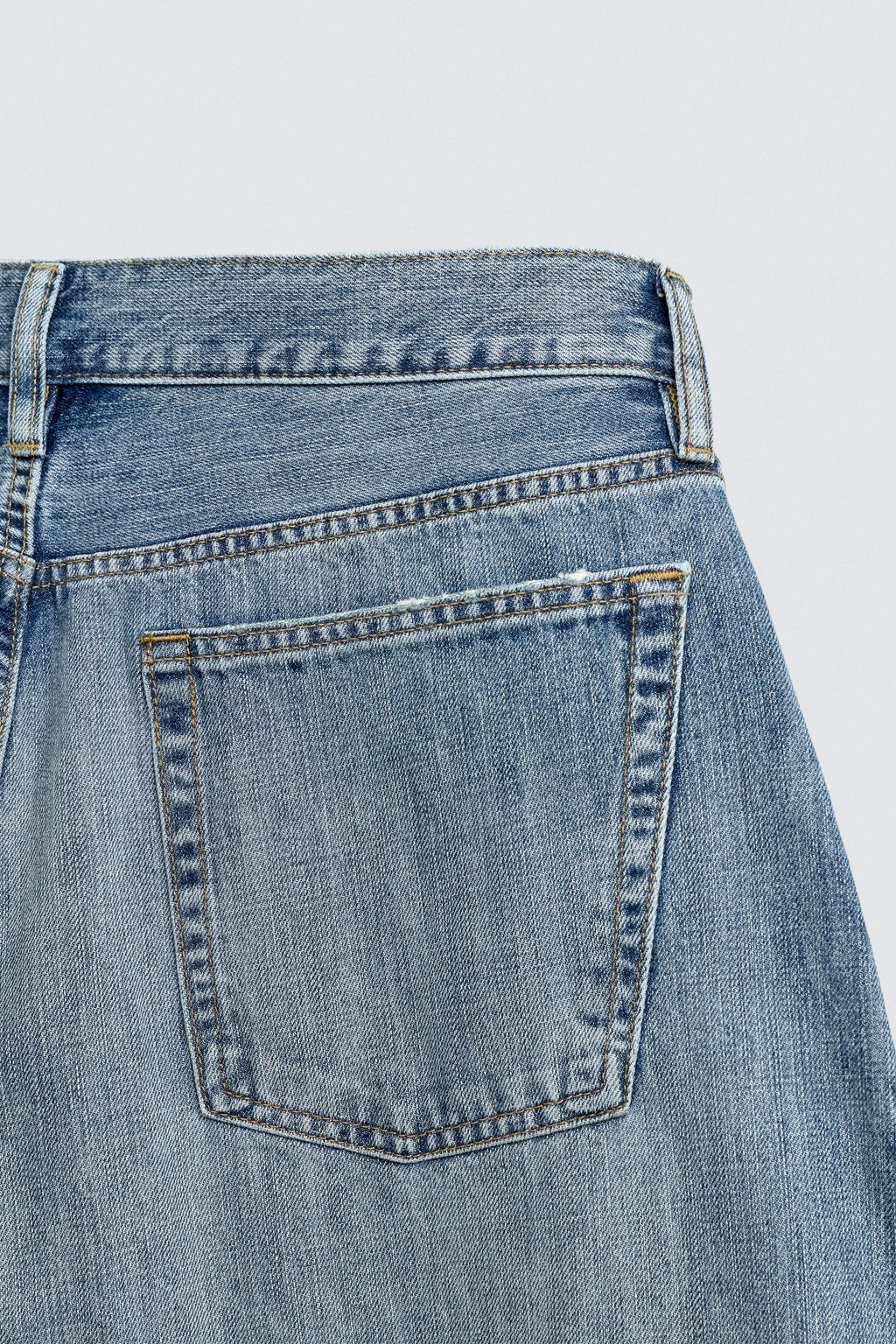 JEANS LOOSE BALLOON FIT BANDAS CONTRASTE / Azul medio - Zara фото 11