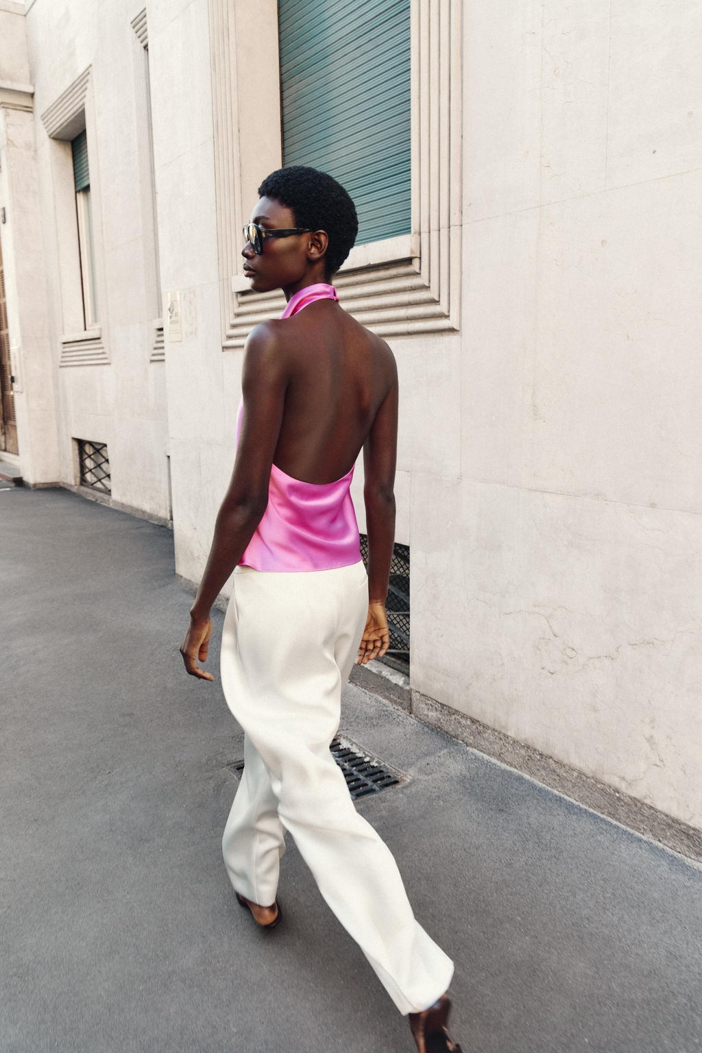 TOP HALTER SATINADO / Rosa / Lila - Zara фото 4