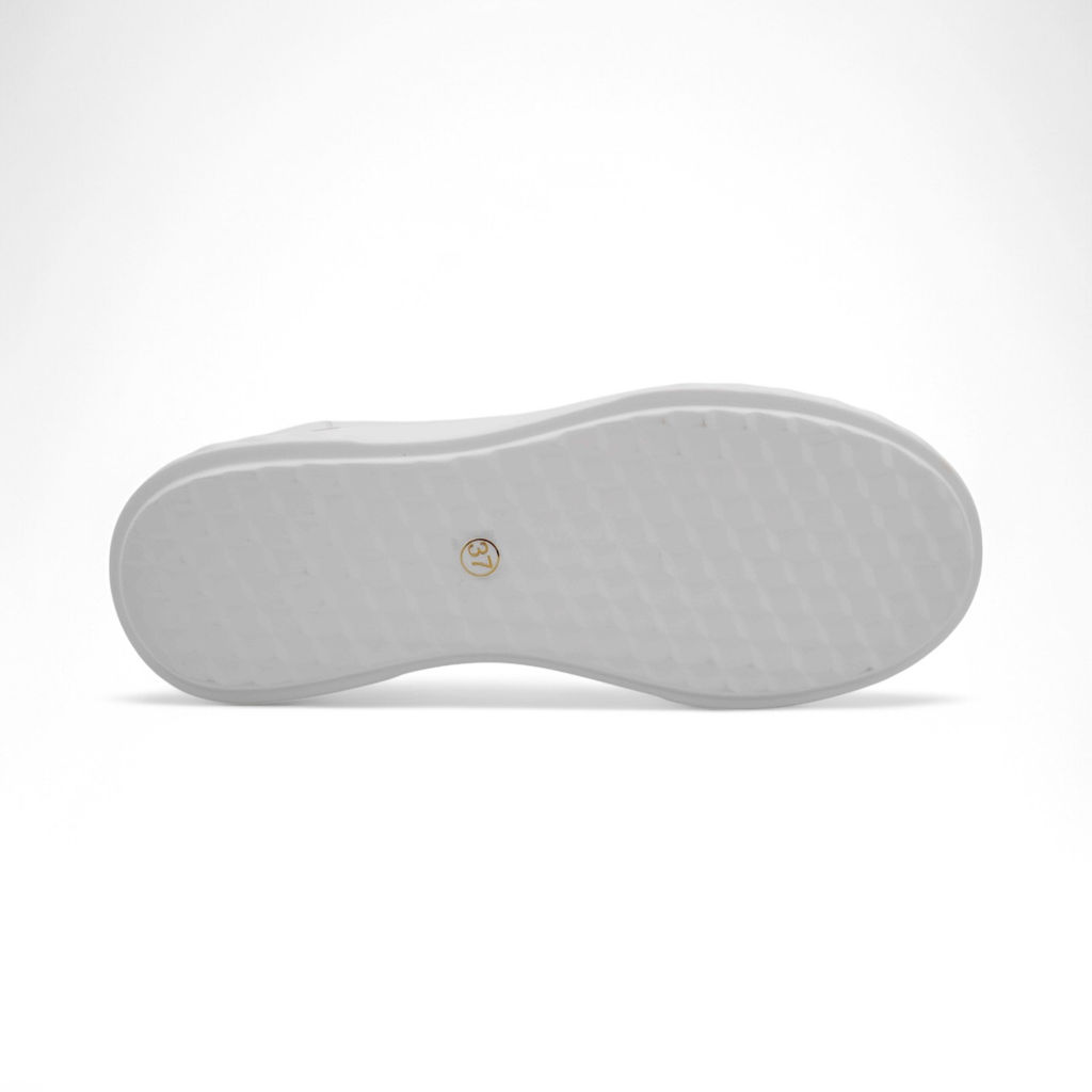 Кроссовки из натуральной кожи P67-1 белые - Sport фото 3