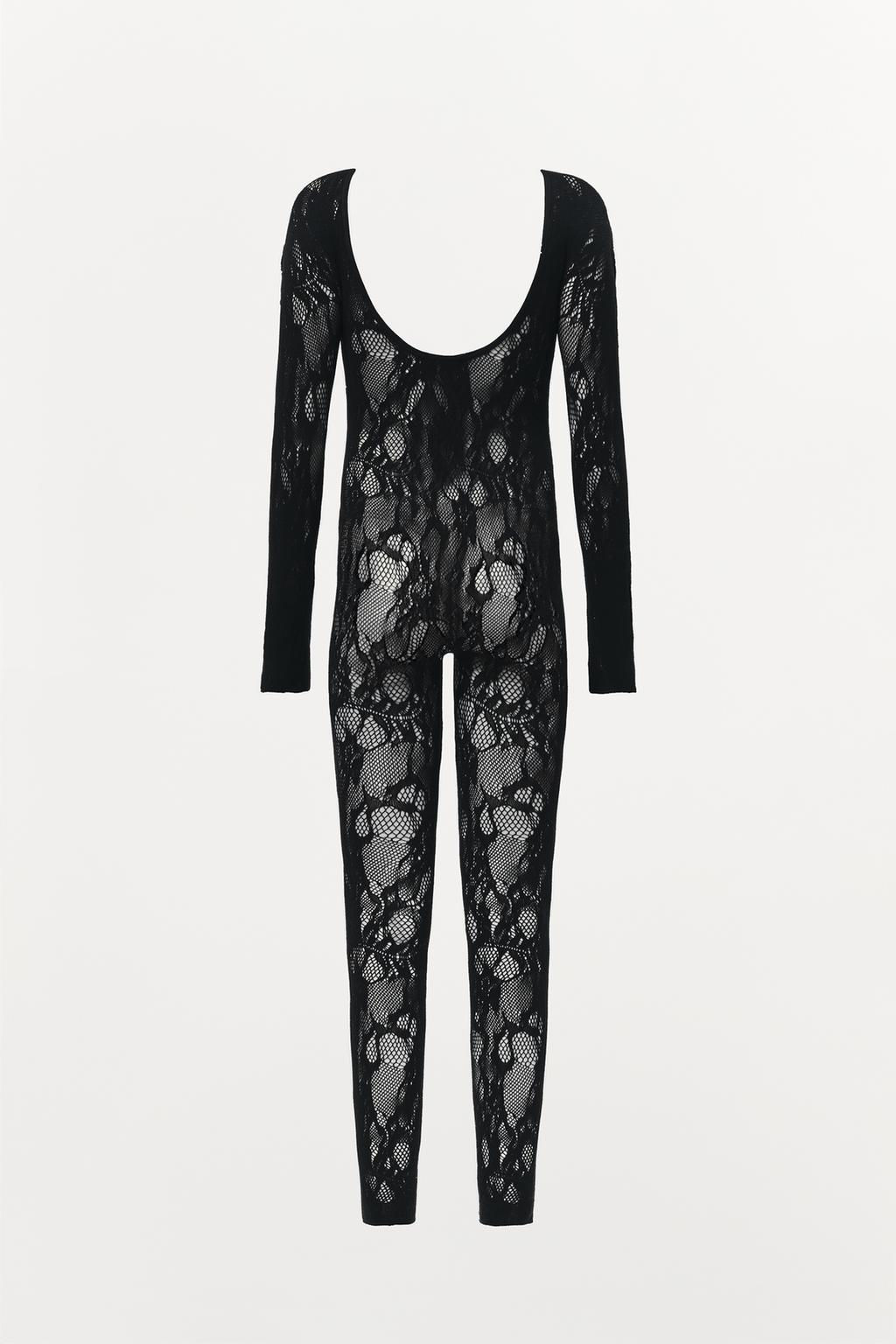 SEAMLESS LACE JUMPSUIT - Zara фото 5