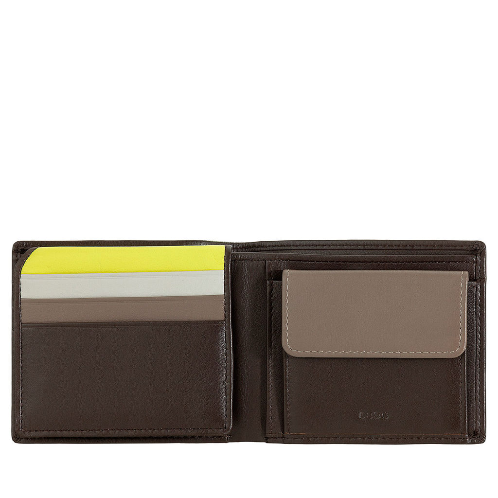 Итальянский мужской кошелек DuDu серии Tullio | кофейно-коричневый - Dudubags фото 3