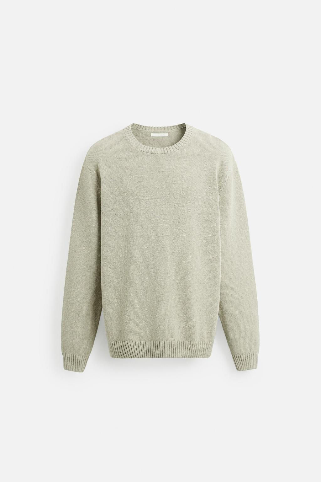 TEXTURED COTTON SWEATER - Zara фото 8