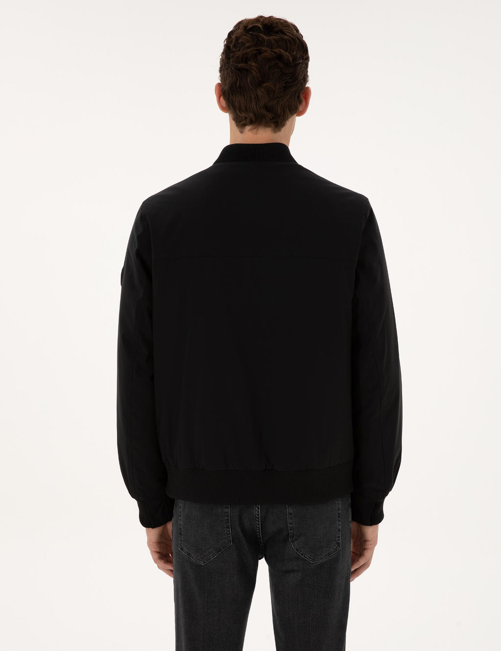 Siyah Regular Fit Mont