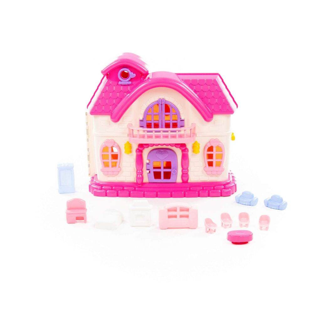 Кукольный домик Сказка с набором мебели (12 элементов) (в пакете) - Полесье фото 5