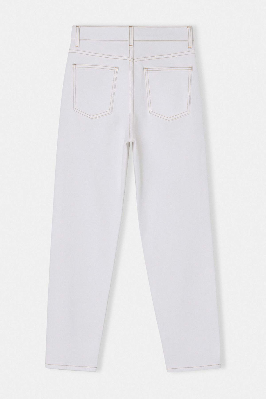 Beyaz Yuksek Bel Orta Esnek Mom Bilek Boy Jeans TWOSS26JE00213 - Trendyolmilla фото 2