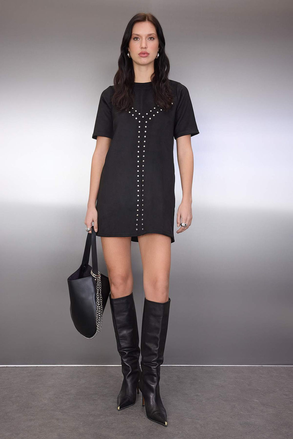 Siyah Duz Buzgu / Drape Maxi Orme Elbise TWOAW26EL00346 - Trendyolmilla фото 2