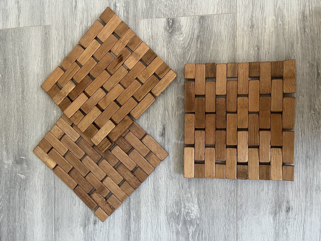 Подставка под горячее, бамбук, 20х22 см, Y3-1161 (322004) - Daniks фото 6