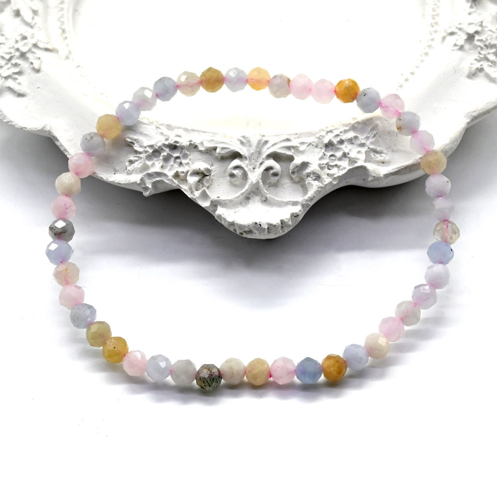 Браслет на резинке шарик гр.4мм из аметиста, 17см - Радуга камня фото 6