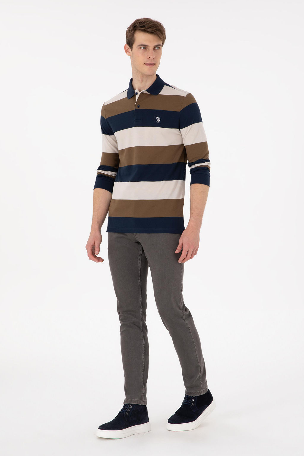 Мужской свитшот цвета хаки Неожиданная скидка в корзине - U.s. polo assn фото 4