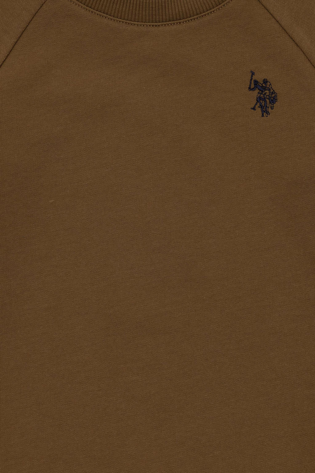 Базовый свитшот с круглым вырезом цвета хаки для мальчиков - U.s. polo assn фото 3