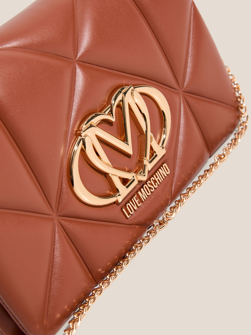 Кросс-боди LOVE MOSCHINO EMBOSSED Q Артикул 4561106, коричневый  фото 2