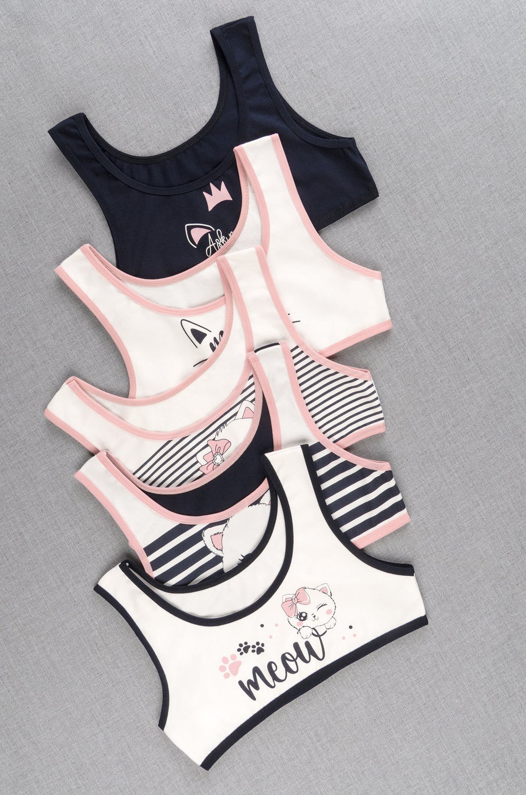 Майка-топ для девочки 5шт. Happyfox