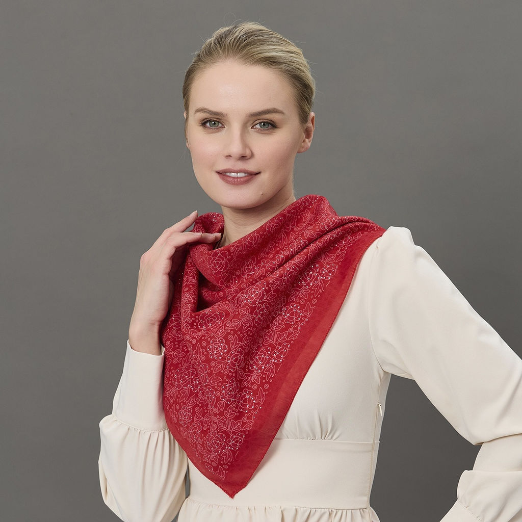 Платок 70 х 70 см - Мастерская ПОКРОВ фото 5