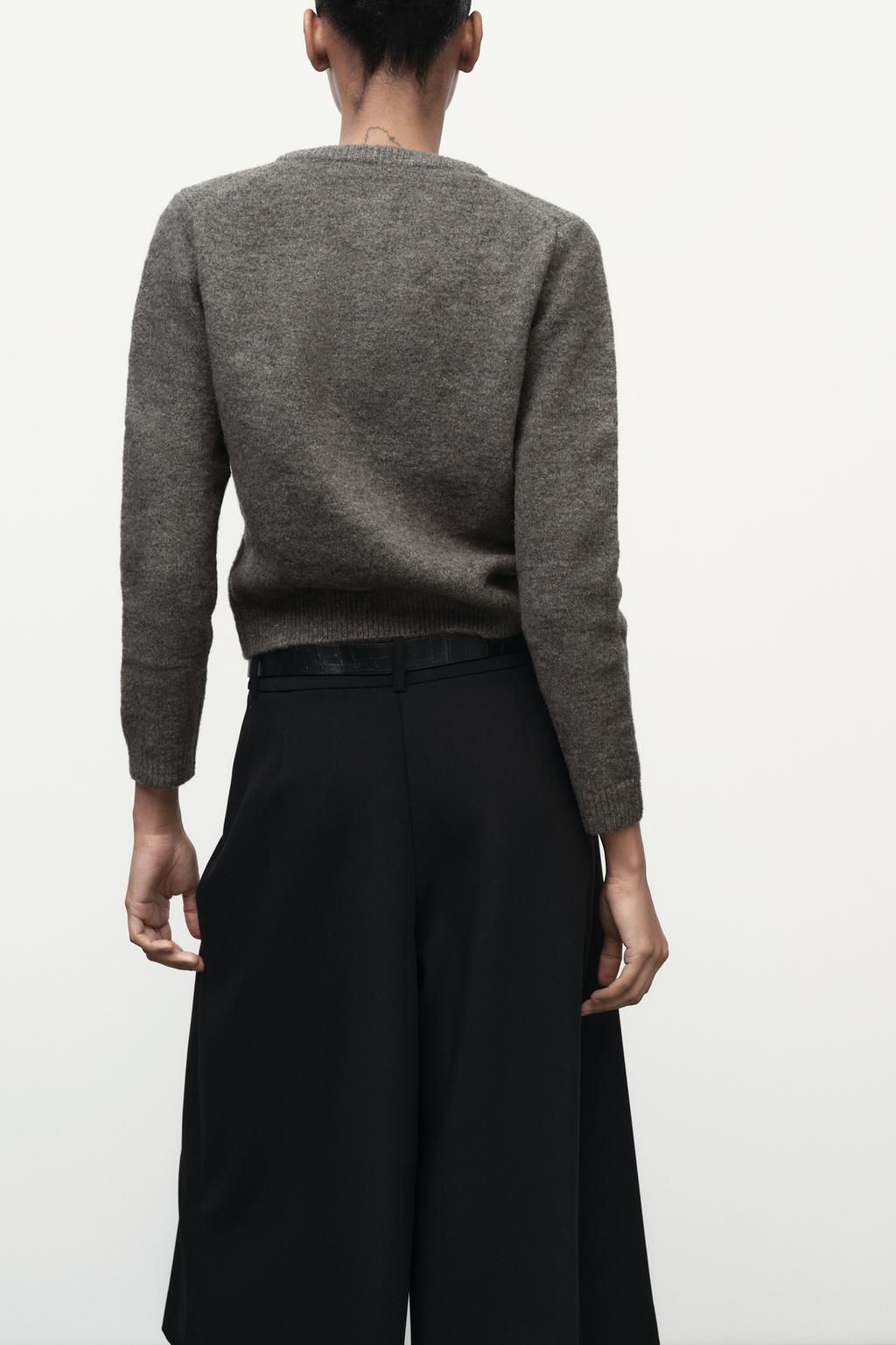 KNIT CARDIGAN WITH METAL BUTTONS - Zara фото 5