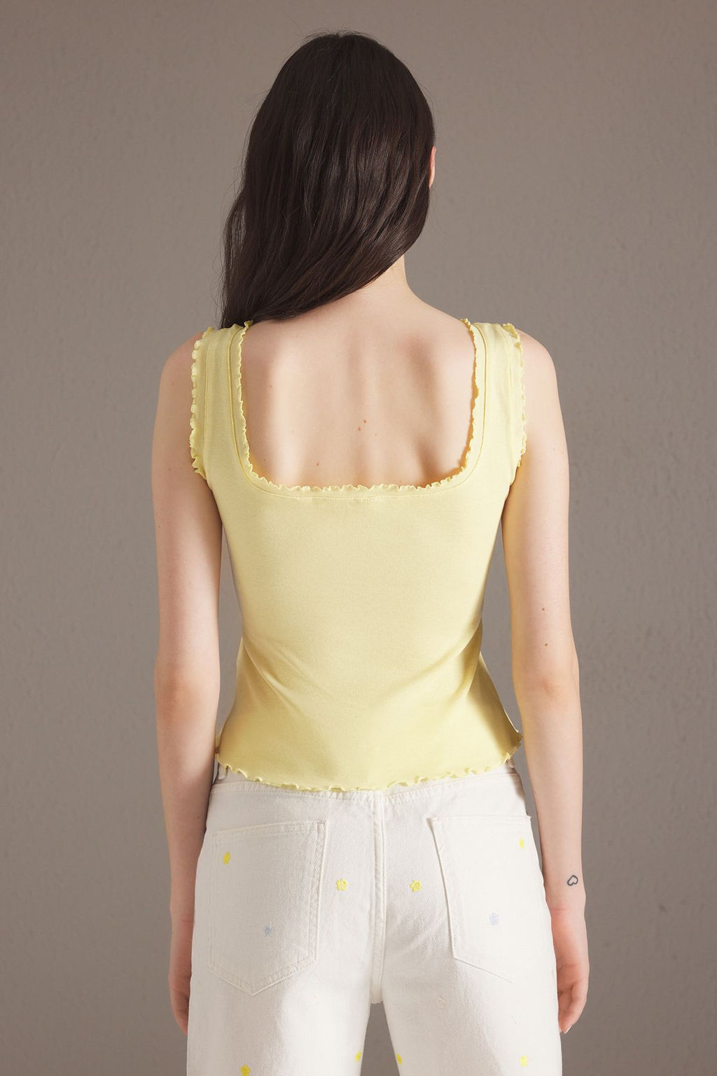 TRENDYOLMILLA Pembe Karyoka Dikisli Fitted/Vucuda Oturan Orme Atlet TWOSS25AL00024  фото 11