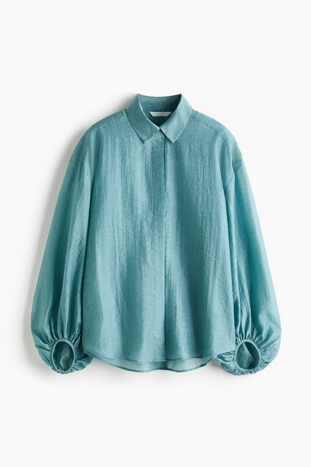Blusa en mezcla de lino - H&m фото 2