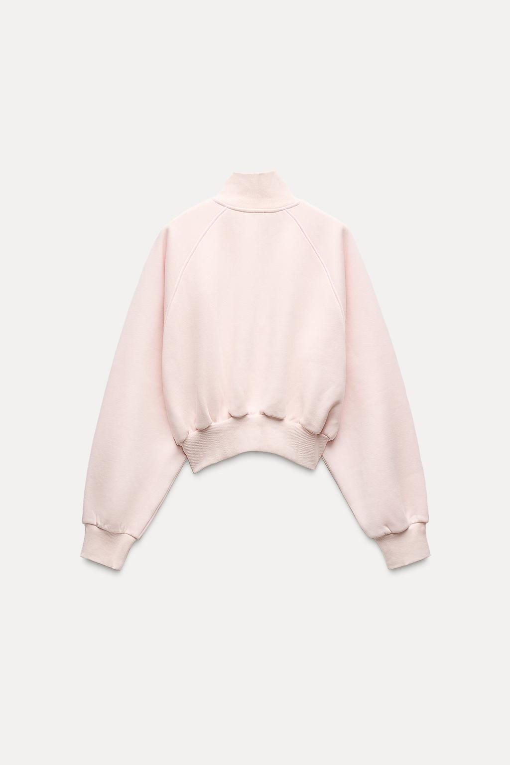 PLUSH SWEATSHIRT WITH ZIP - Zara фото 6