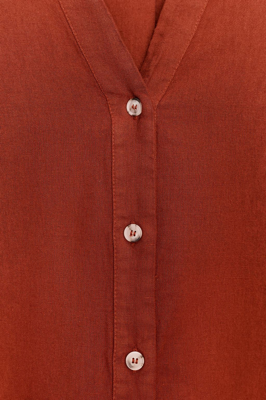 WIDE-SLEEVE LINEN BLEND SHIRT - Zara фото 45