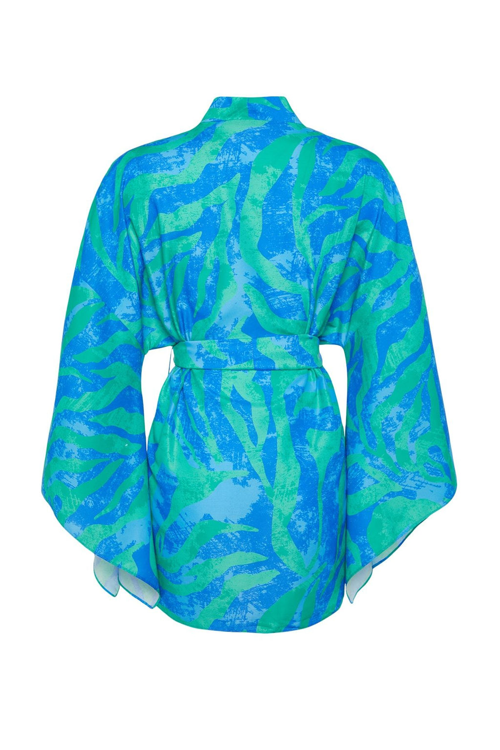 Soyut Desenli Dokuma Plaj Mini Kusakl? Kimono&Kaftan TBESS23KM00024