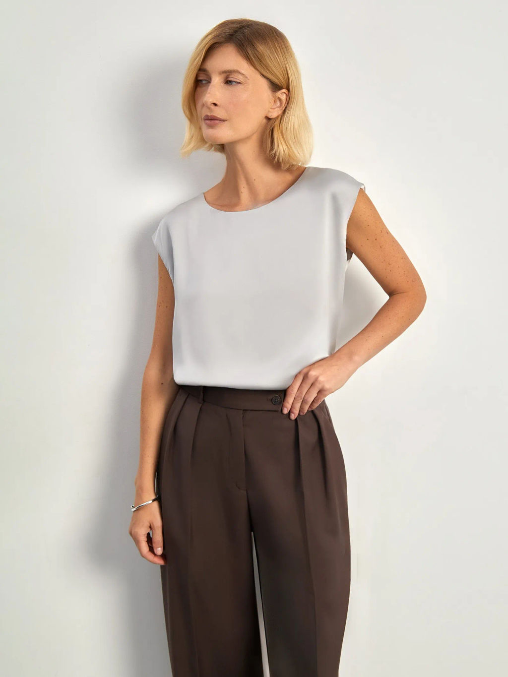 EMKA / Блузка без рукавов  фото 4