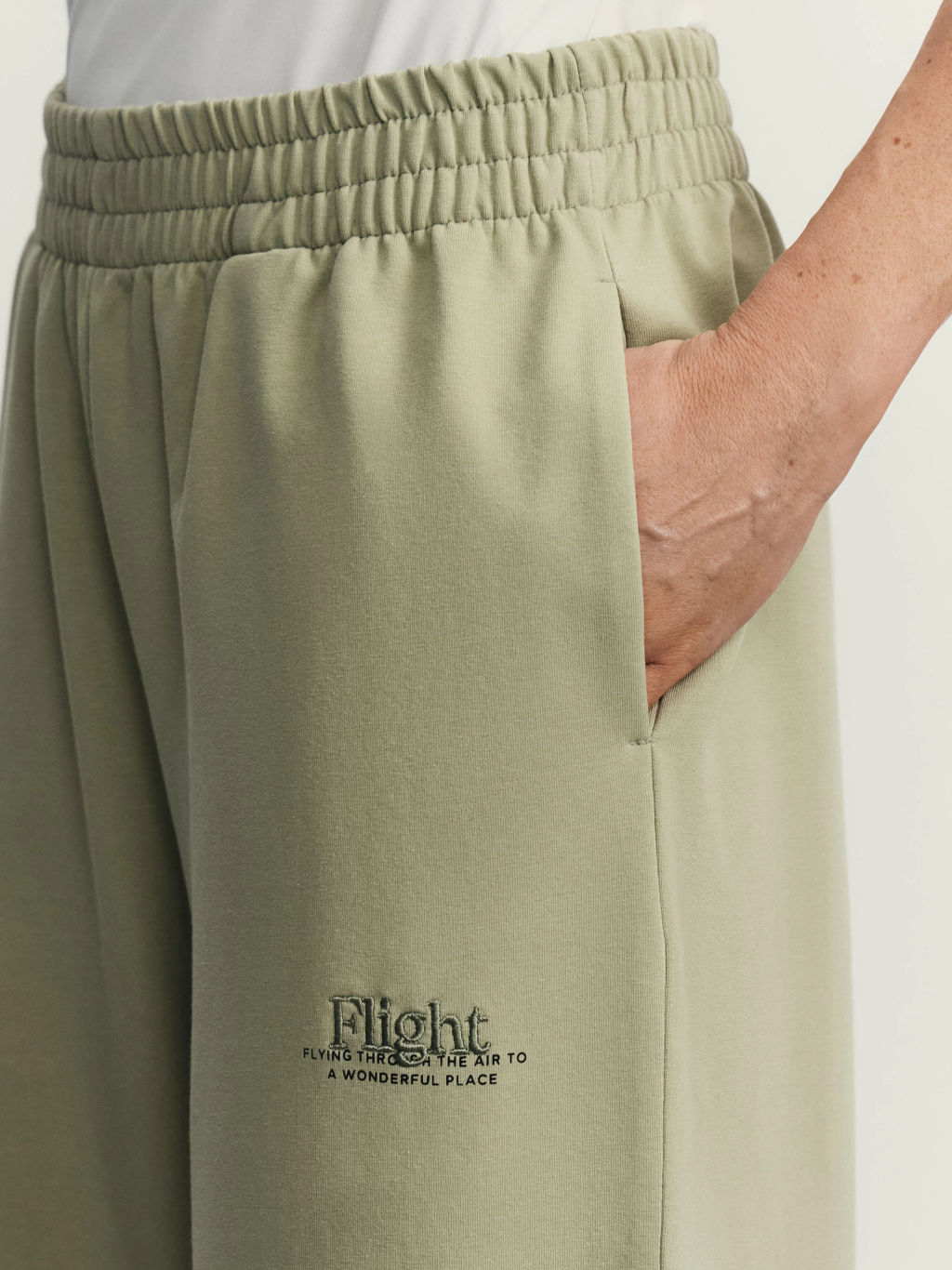 Базовые широкие трикотажные брюки / Zarina  фото 5