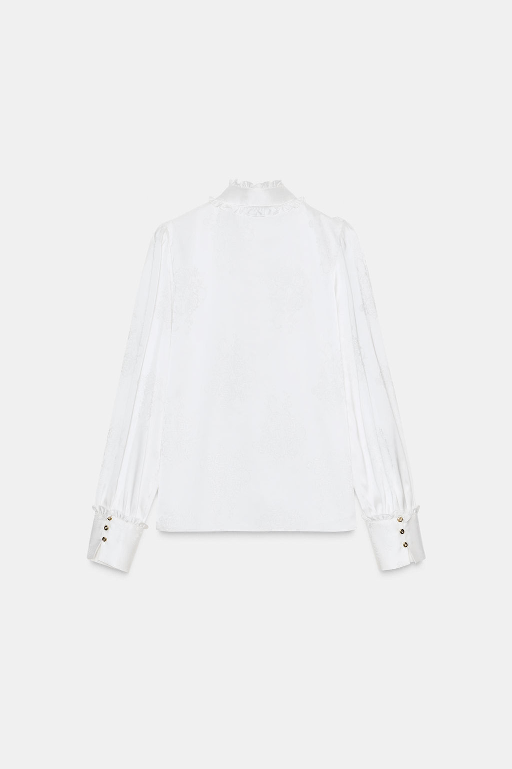 JACQUARD SATIN BLOUSE - Zara фото 8