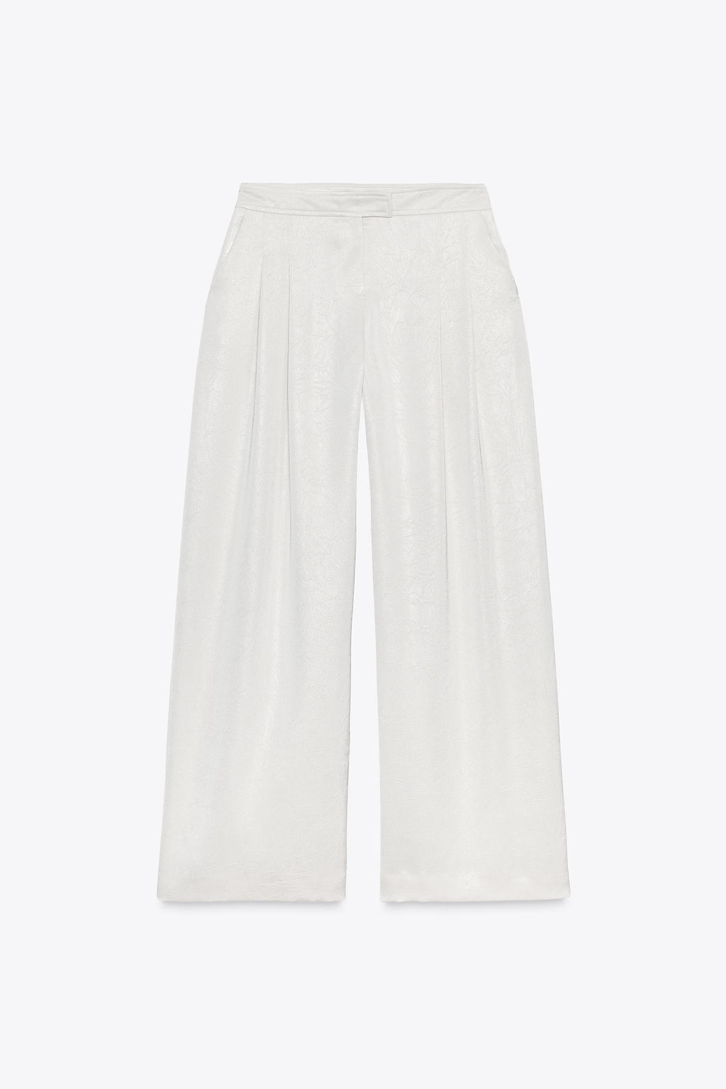 SATIN WIDE-LEG TROUSERS - Zara фото 8