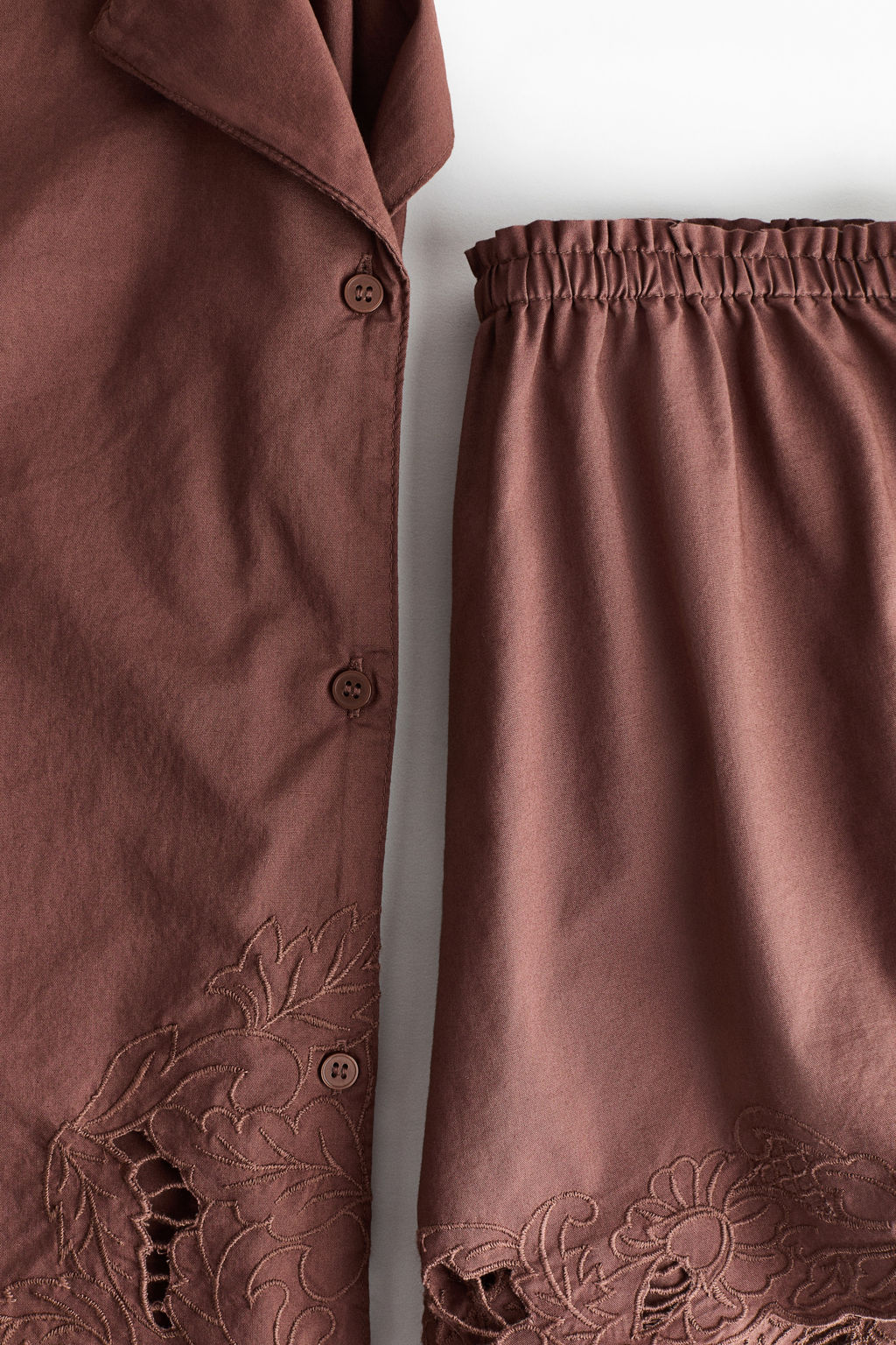 Pijama con bordado ingl?s - H&m фото 5