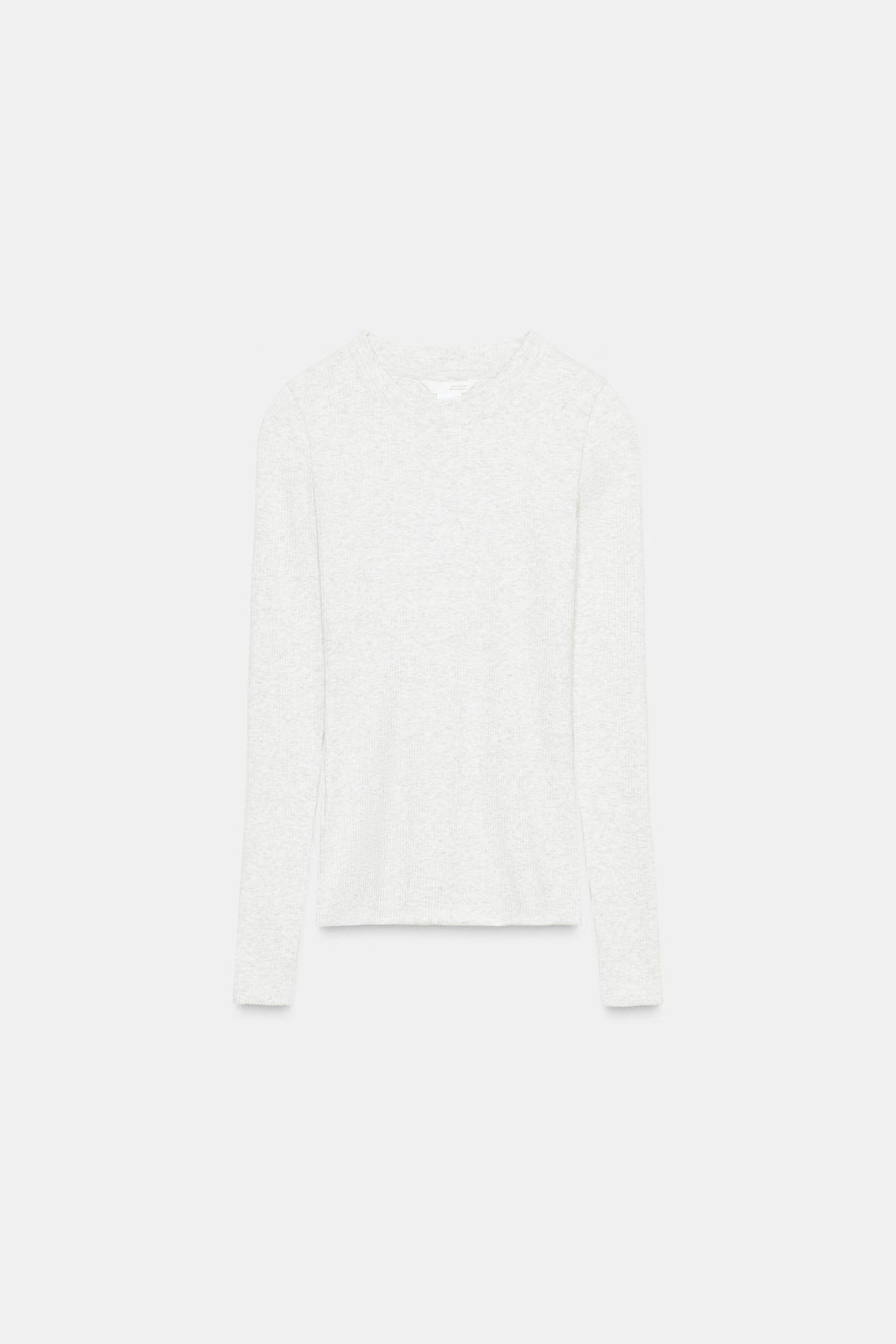 LONG SLEEVE RIBBED T-SHIRT