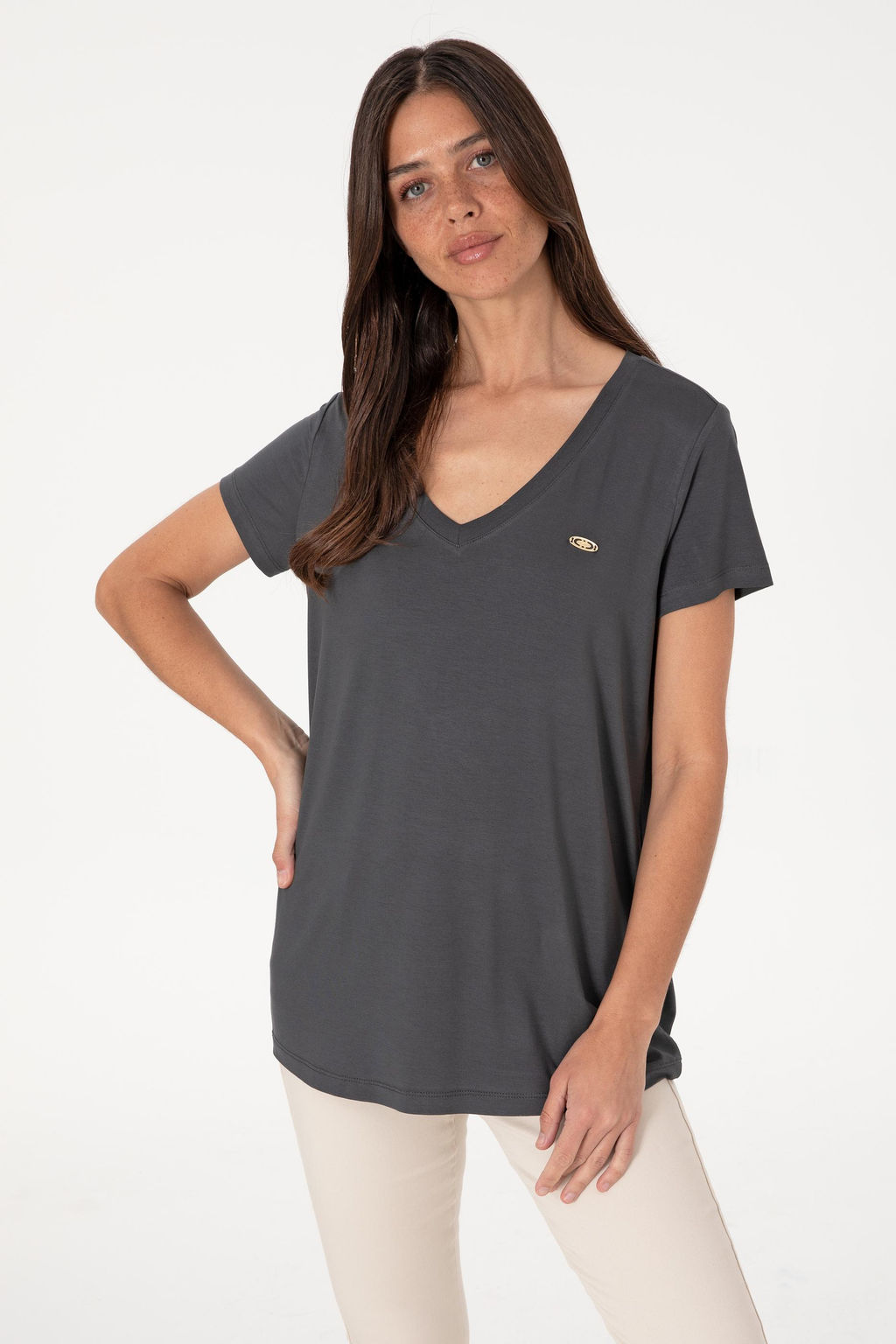 Kad_n Antrasit Basic Ti__rt Sepette S_rpriz _ndirim - U.s. polo assn фото 3