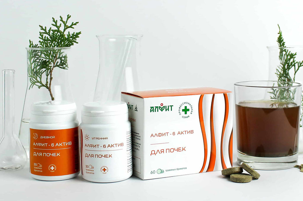 Алфит-актив 6 (для почек) БАД в брикетах Алфит 5784