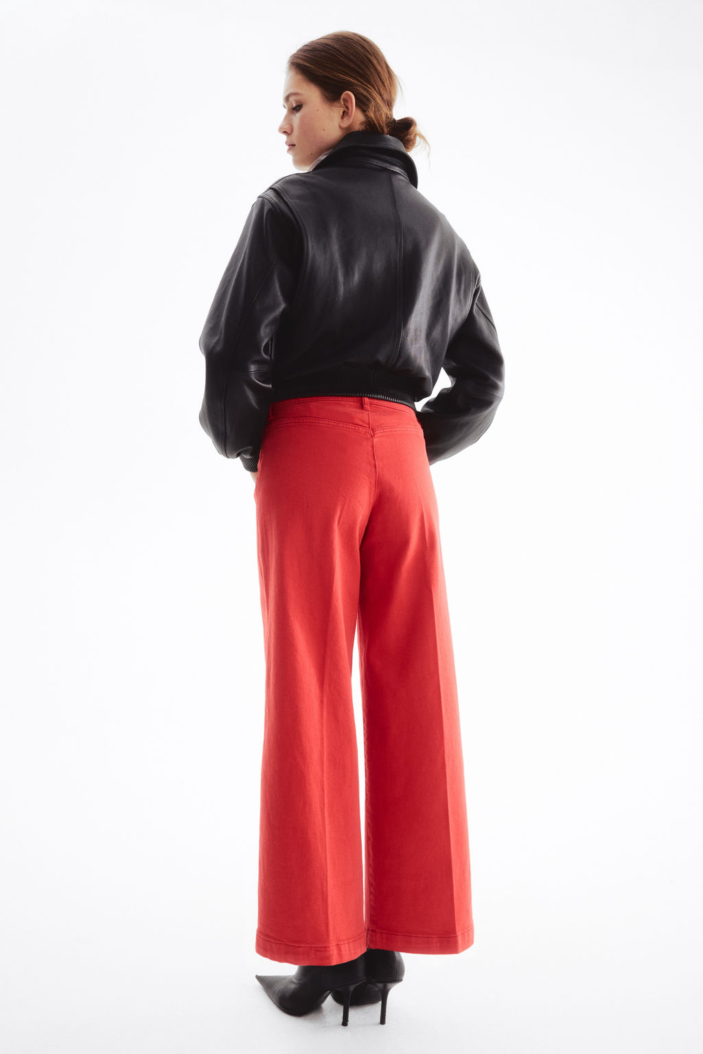 Wide High Waist Ankle Jeans - H&m фото 12