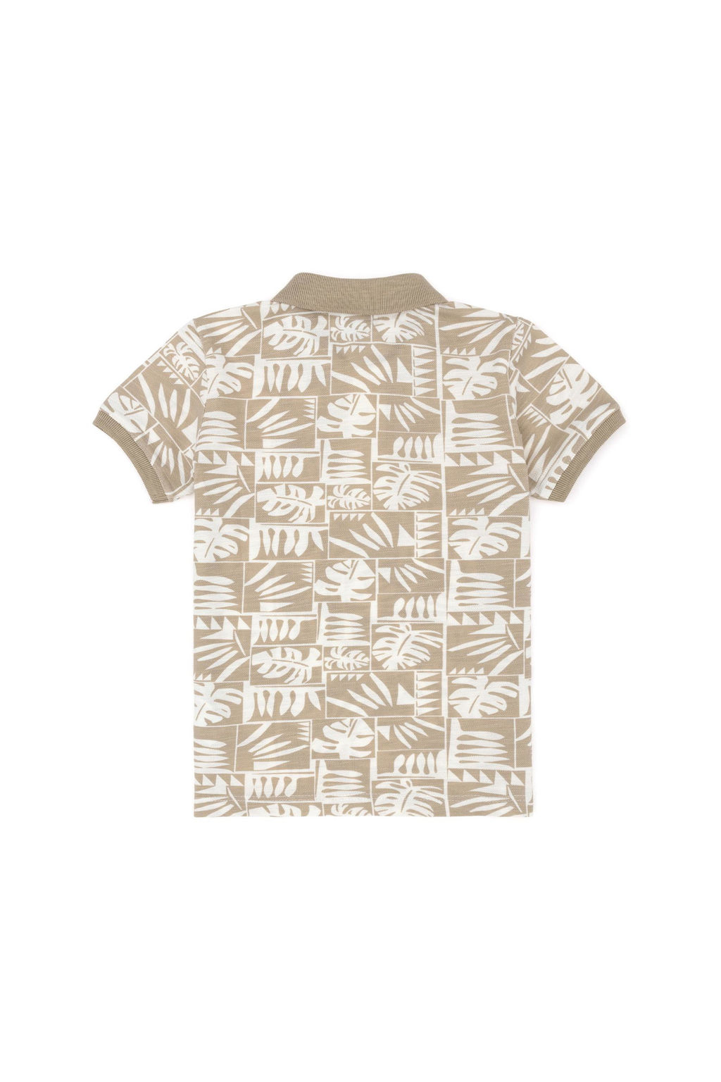 U. S. Polo Assn / Светлая футболка цвета хаки для мальчиков с круглым вырезом - U.s. polo assn фото 2