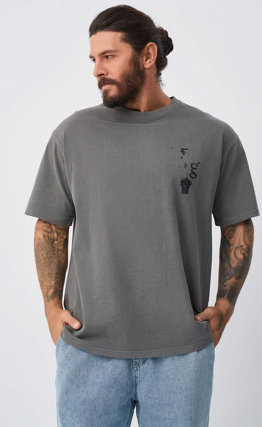 Футболка P511-06005 d.grey