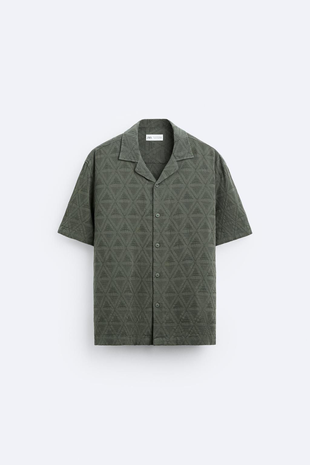 GEOMETRIK JACQUARD GOMLEK - Zara фото 6