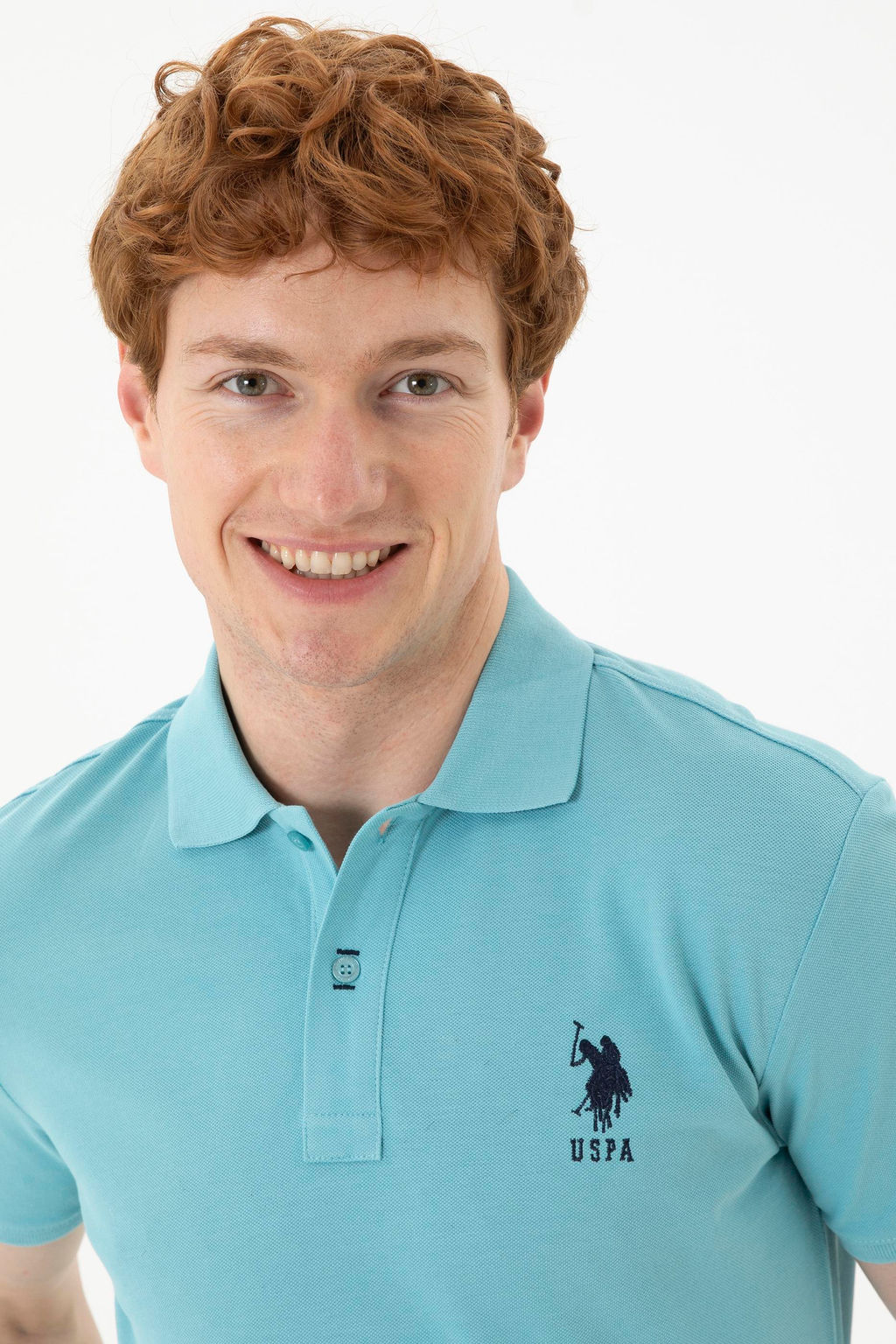 Футболка U.S. Polo Assn базовая мятная хлопок  фото 9