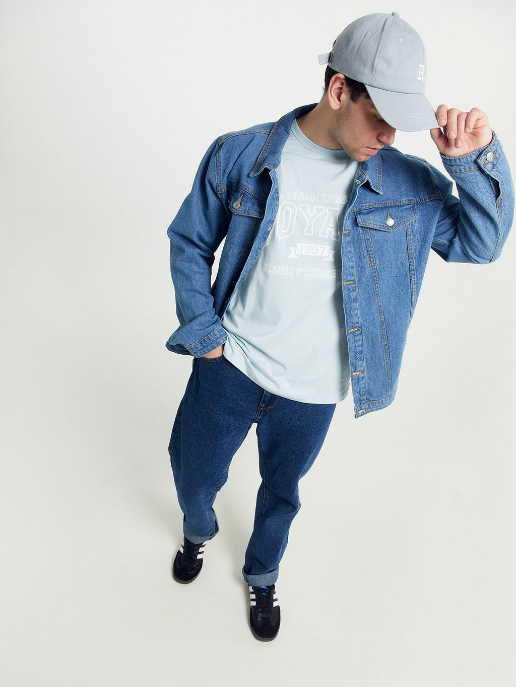 Футболка мужская голубая с печатью голубая дымка +печать 111785-1 - Mark formelle фото 2