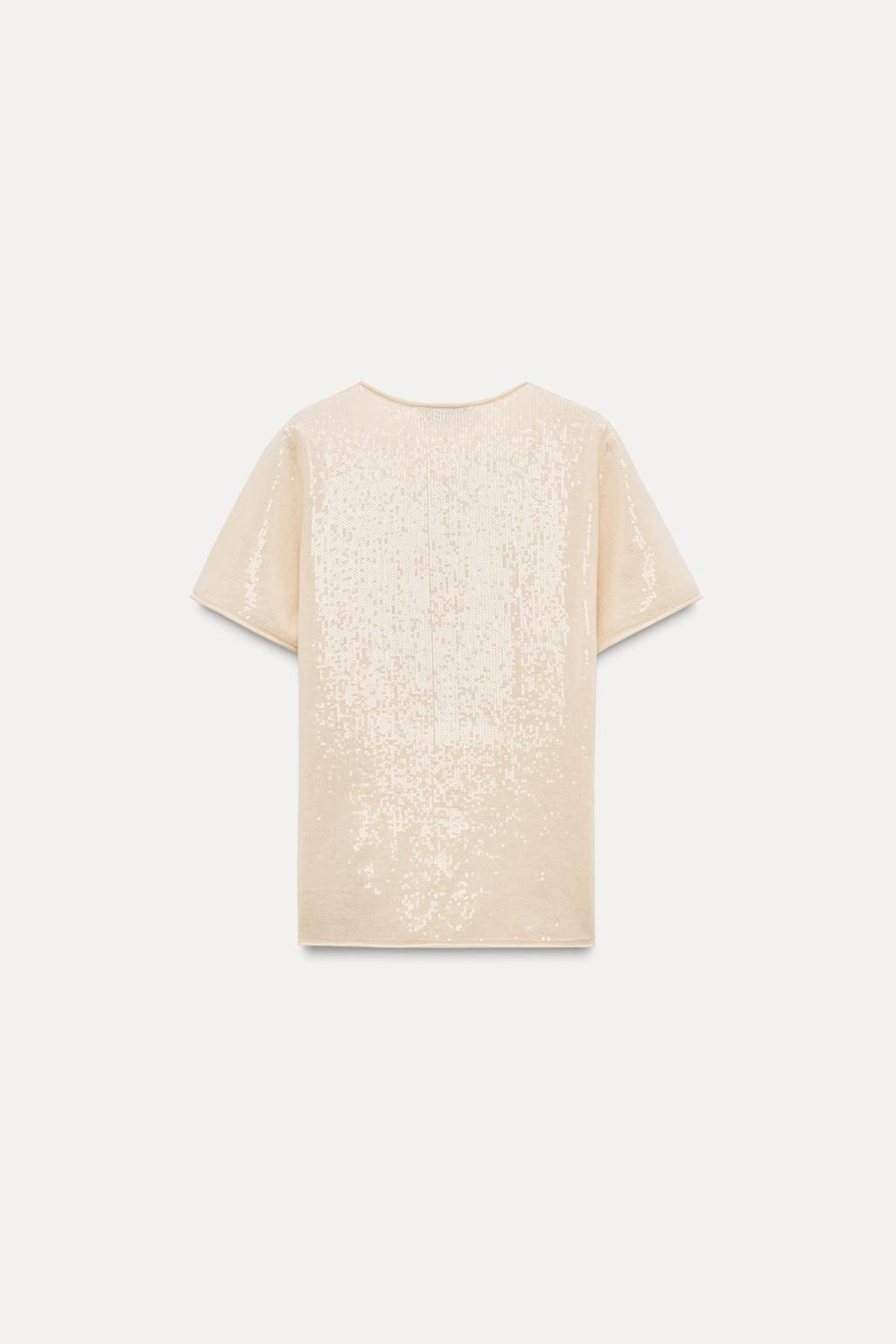 SEQUIN KNIT SWEATER - Zara фото 5