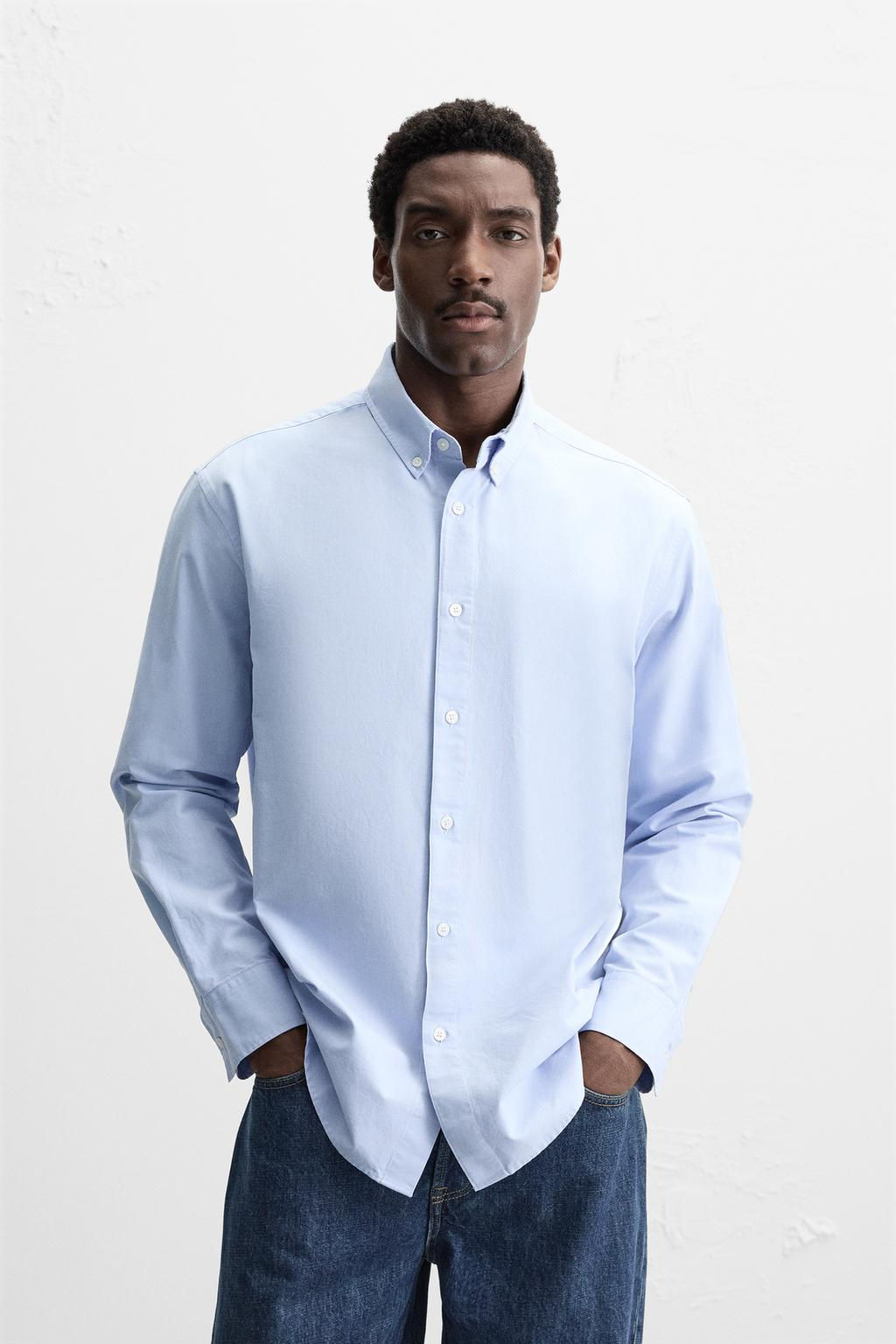 TEXTURED OXFORD SHIRT - Zara фото 10