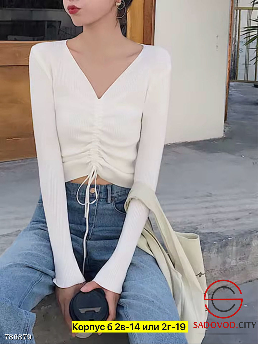 Женская базовая однотонная кофта - Bruno фото 3