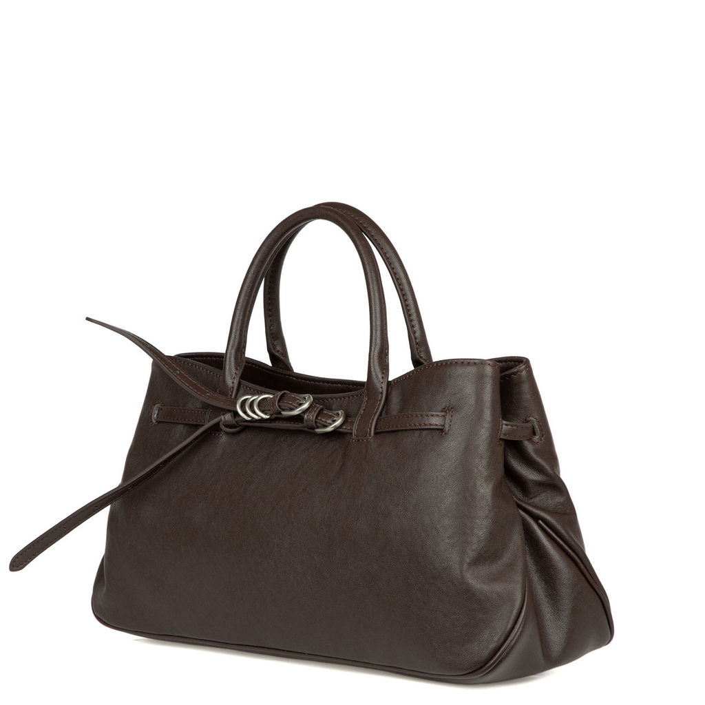 7019 chocolate, Женская кожаная сумка, Barcelo Biagi